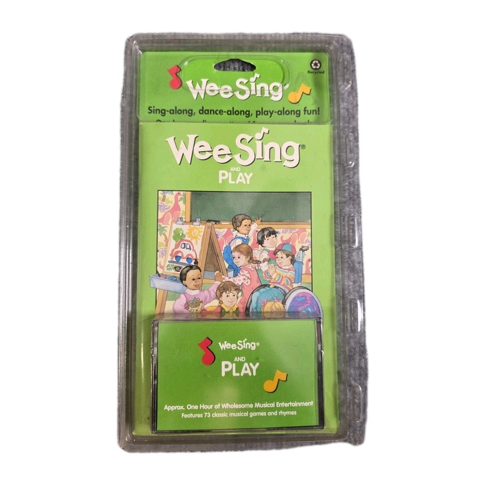 Wee Sing And Play/Song Book and Cassette 1981 Sealed NOS Vintage